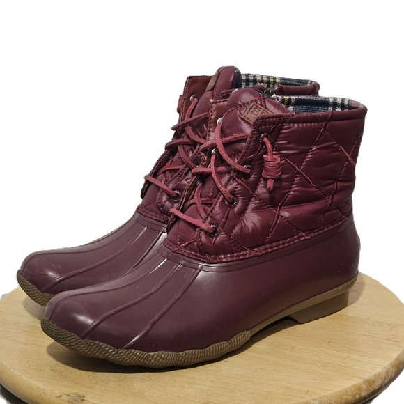 Sperry Women's Burgundy Winter Boots - Picture 1 of 6